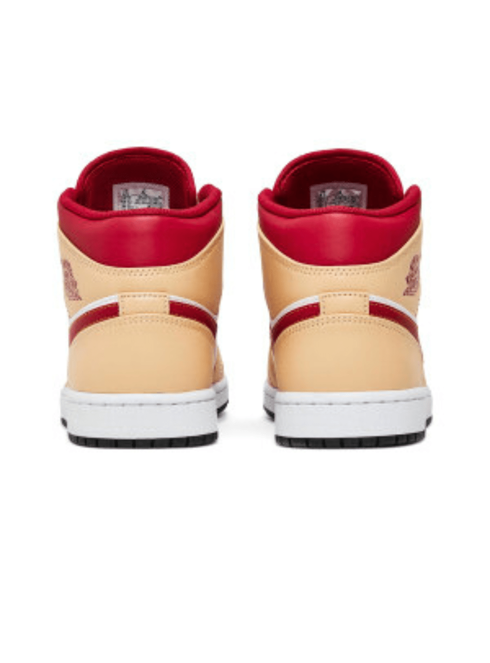 Air Jordan 1 Mid Light Curry Cardinal (GS) - 554725 - 201 - Ritesneak