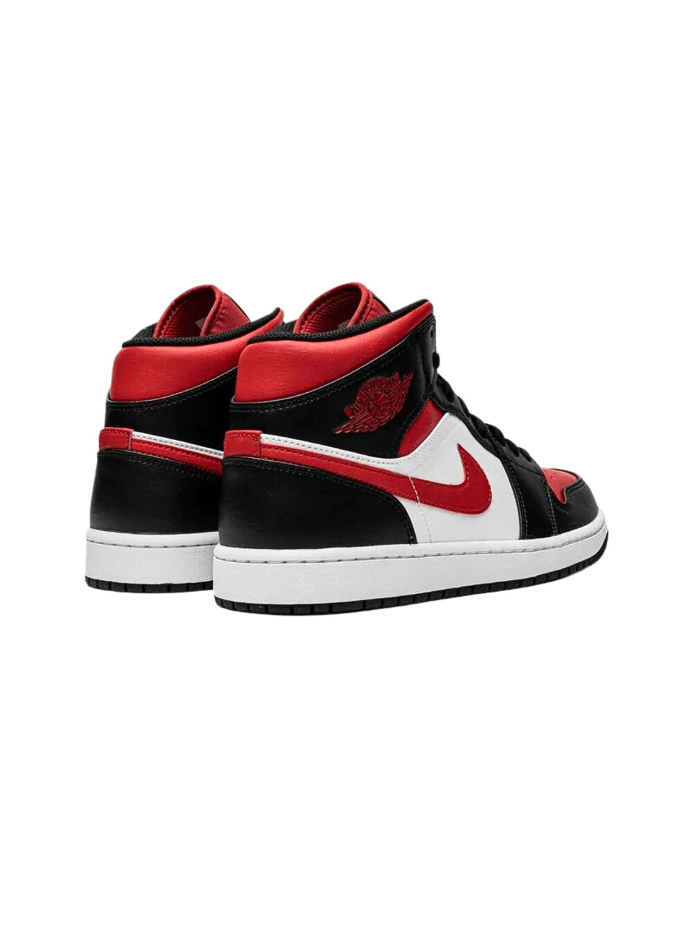 Air Jordan 1 Mid White Black Red - 554724 - 079 554725 - 079 - Ritesneak